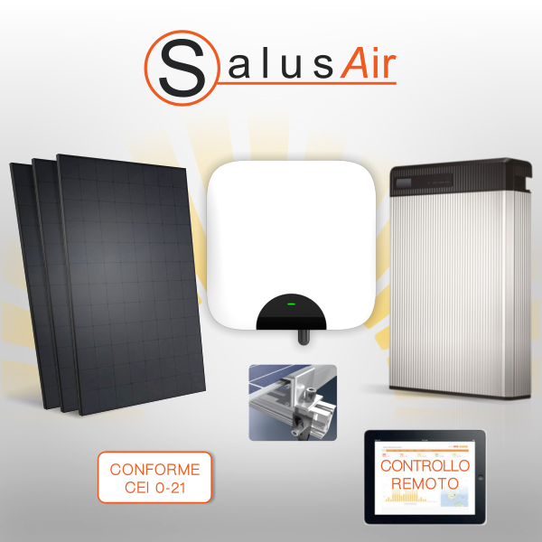 Impianto fotovoltaico in kit da 4 kW con accumulo - Salus Air