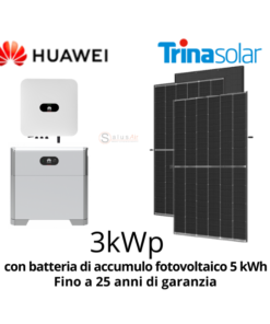 kit fotovoltaico 3 kW con batteria di accumulo 5 kWh