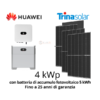 kit fotovoltaico 4 kW con batteria di accumulo 5 kWh