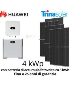 kit fotovoltaico 4 kW con batteria di accumulo 5 kWh