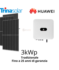 kit fotovoltaico tradizionale 3 k Huawei +Trina