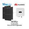kit fotovoltaico tradizionale 4 k Huawei +Trina