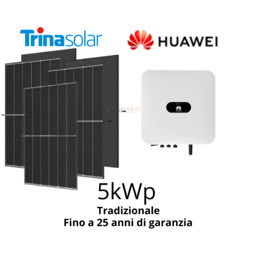 kit fotovoltaico tradizionale 5 k Huawei +Trina